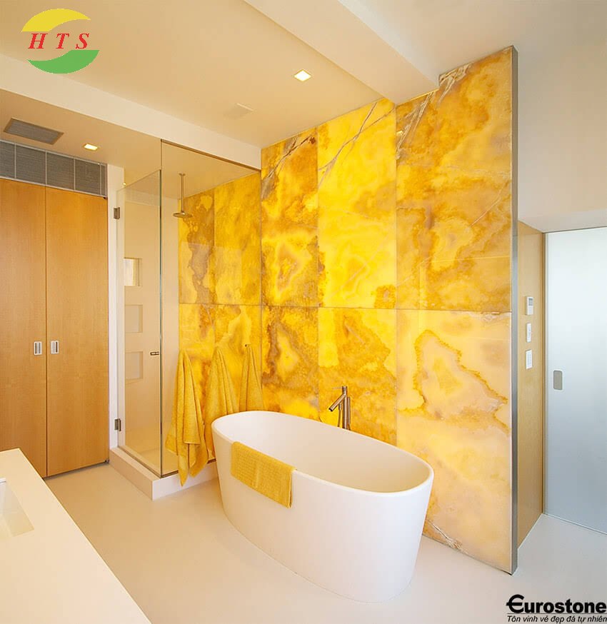 tranh đá xuyên sáng ốp tường nhà tắm